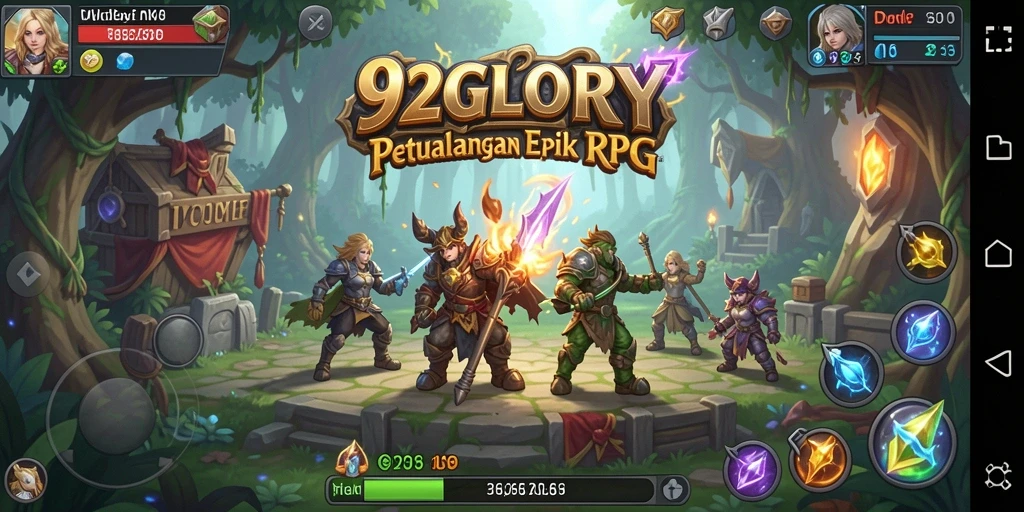 Gameplay seru dari 92GLORY yang penuh petualangan RPG.