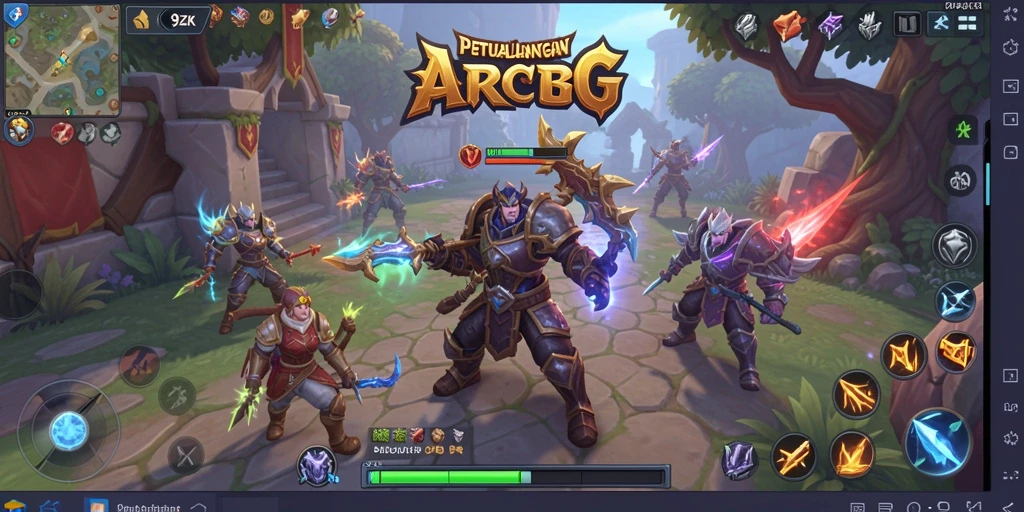 Gameplay seru 9ZK dengan pertempuran epik dan dunia yang luas.