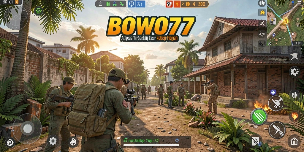 Tampilan utama BOWO77 dengan berbagai fitur utility yang menarik.