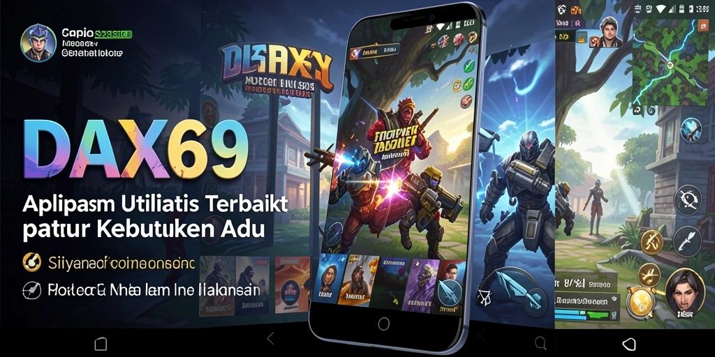 Tampilan utama DAX69 dengan fitur optimasi perangkat.