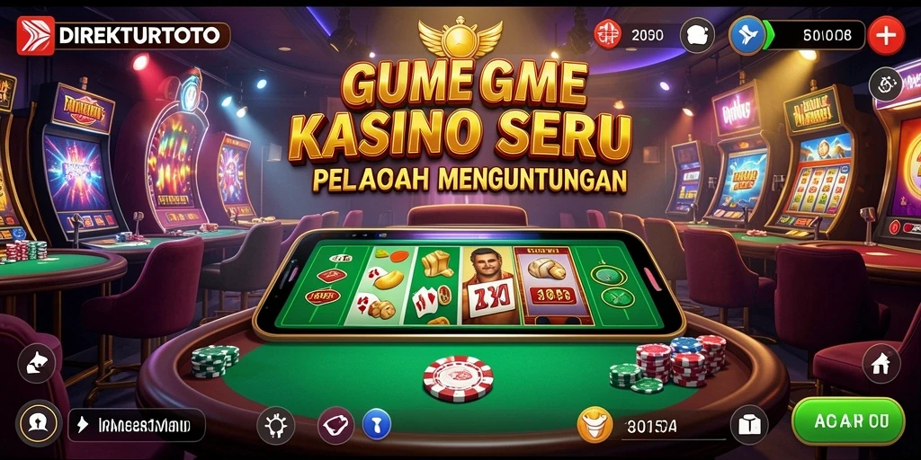 Tampilan gameplay menarik dari <strong>DIREKTURTOTO</strong> yang menawarkan suasana Kasino sebenar.