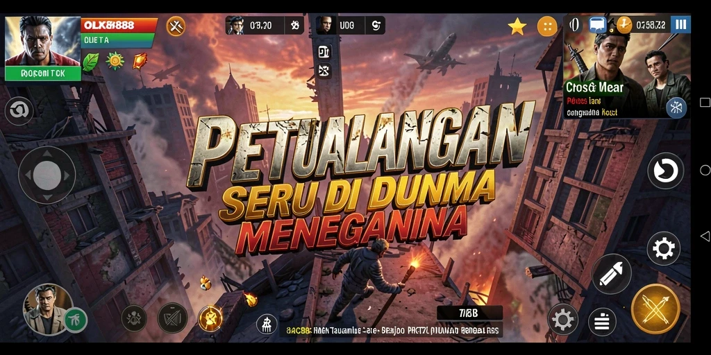 Tangkapan layar OLX888 menunjukkan aksi mendebarkan dalam petualangan.
