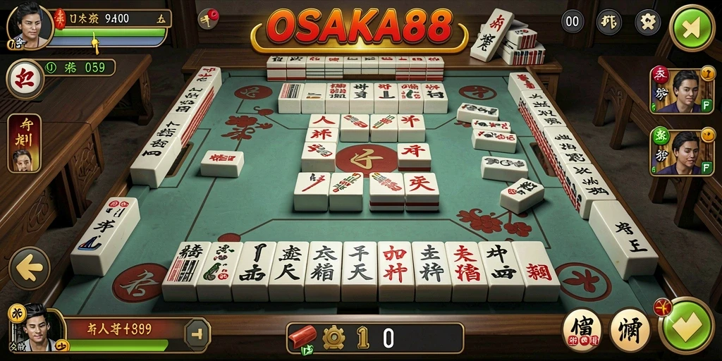 Tampilan gameplay OSAKA88 yang menarik dan penuh strategi Mahjong.