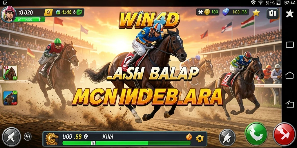 Gameplay balap intens dengan grafik yang memukau di WIN4D.